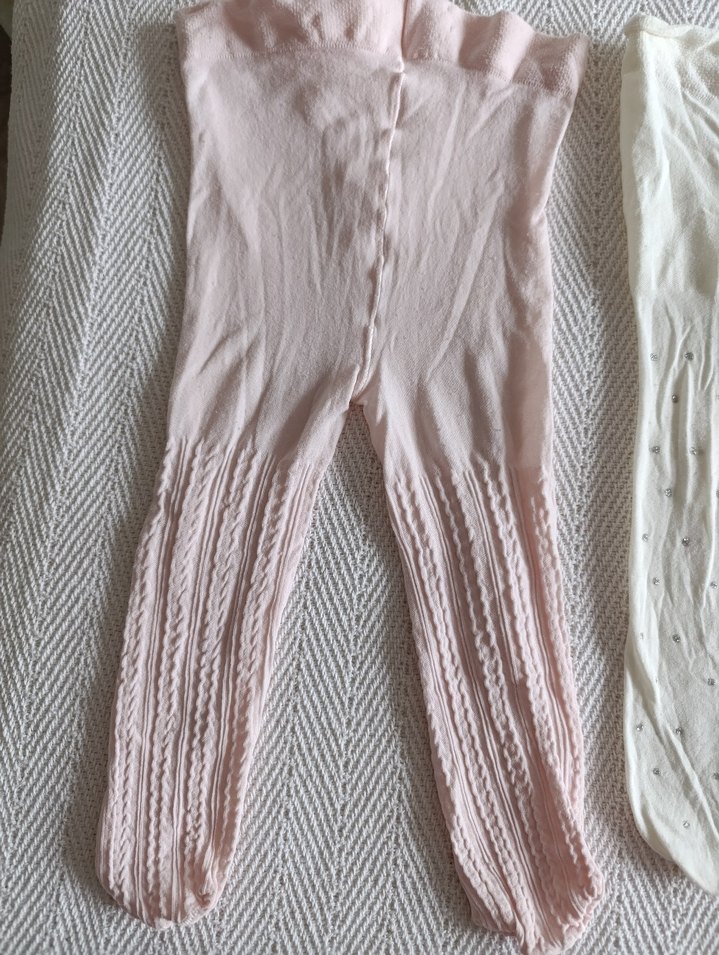 Beyaz Örgü Çocuk Külotlu Çorap LC Waikiki  yazlık İnce - Görsel 4