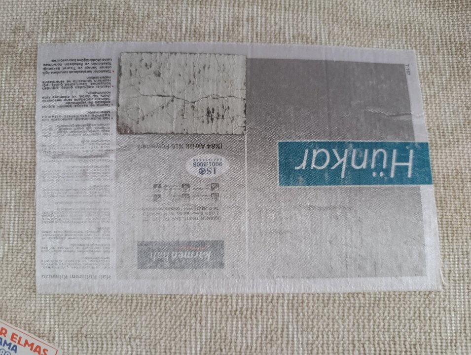 Karmen Hünkar  Beyaz Oval Halı - Görsel 4