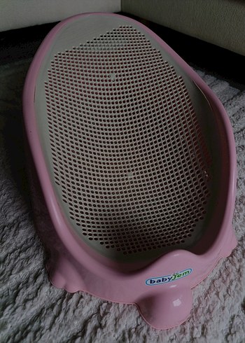 babyJem Pembe ve Gri Bebek banyo Sandalyesi - Görsel 2