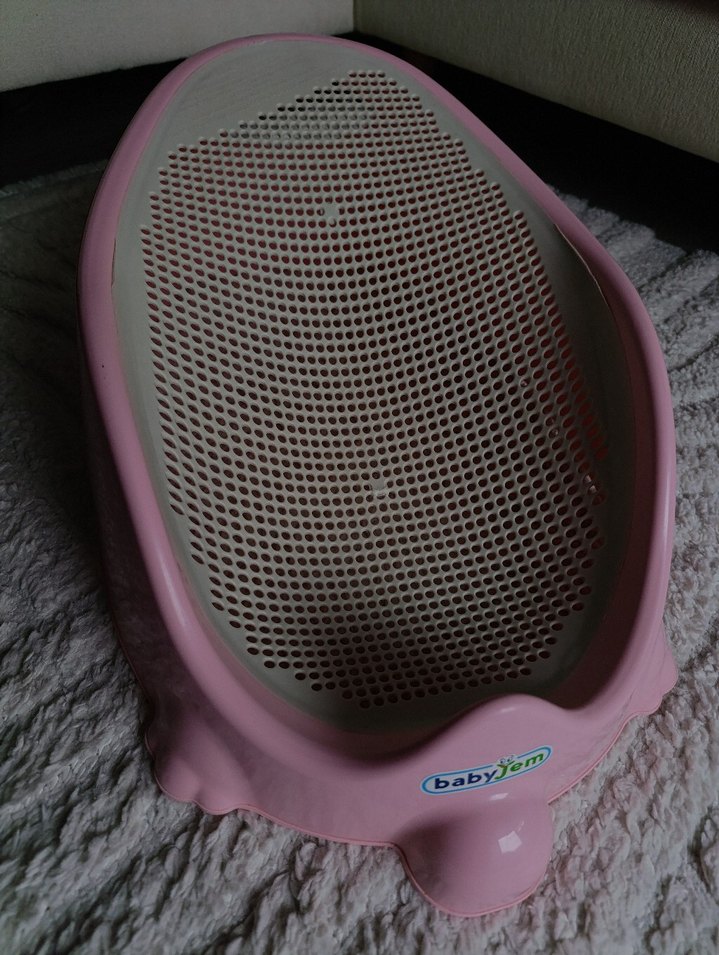 babyJem Pembe ve Gri Bebek banyo Sandalyesi - Görsel 2