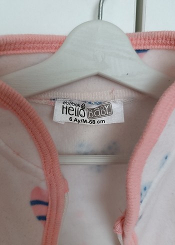 Kız Çocuk Pembe Desenli Düğmeli Ceket - Görsel 2