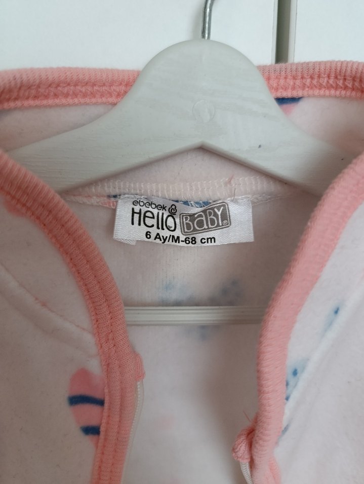 Kız Çocuk Pembe Desenli Düğmeli Ceket - Görsel 2