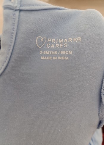 Mavi Kız Çocuk Fırfırlı Pamuklu Elbise primark - Görsel 3