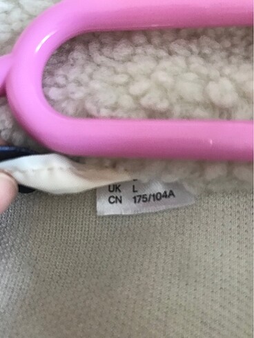 l Beden ten rengi Renk H&M pelüş ceket L beden