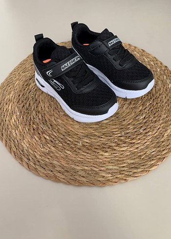 28 Beden siyah Renk Skechers Erkek Çocuk Siyah Spor Ayakkabı