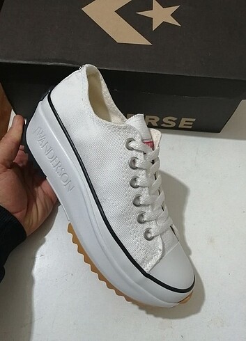 39 Beden #Bayan converse platform beyaz spor ayakkabı