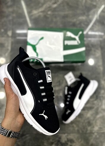 #puma siyah erkek spor ayakkabı