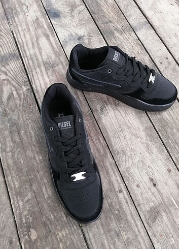 Diesel #erkek siyah spor ayakkabı