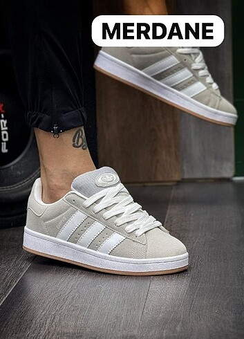 #adidas campus erkek beyaz spor ayakkabı
