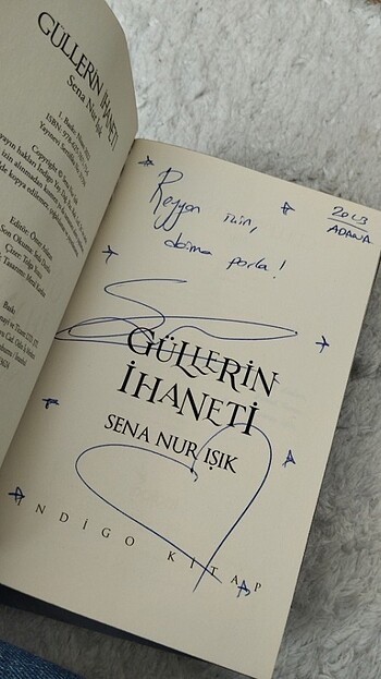 Yıldızların Laneti Güllerin ihaneti Sena nur Işık