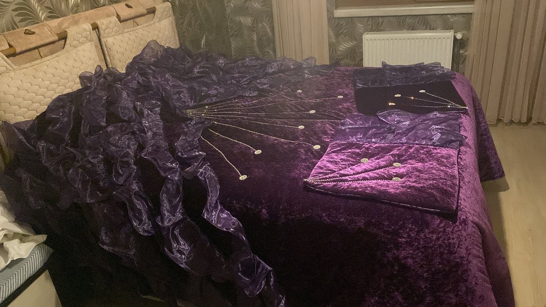 Mor yatak örtüsü - Görsel 4