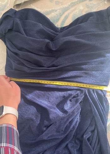 Lafaba Simli Lacivert Abiye - Görsel 5