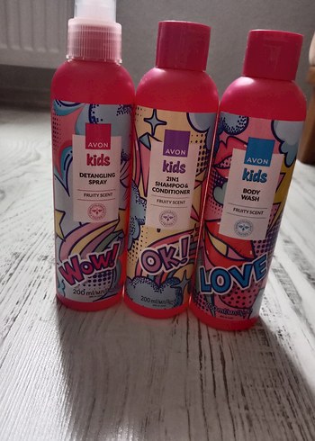 Avon Kids 3'lü Bakım Seti - Renkli, Pembe