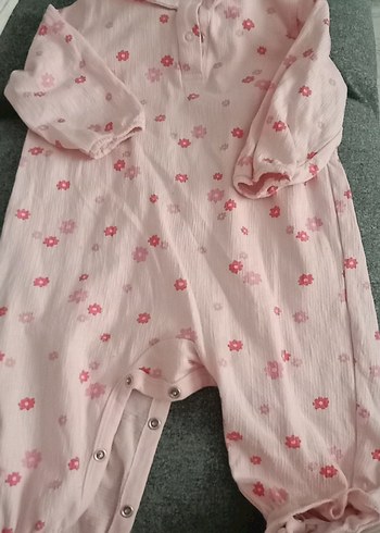 LC Waikiki Pembe Bebek Kız Tulum Düğmeli