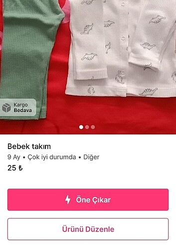9 Ay Beden Kız bebek tulum