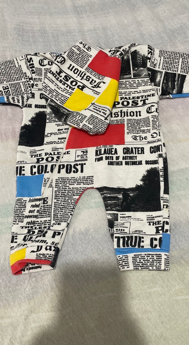 Renkli Baskılı Erkek Bebek Tulum - Görsel 3