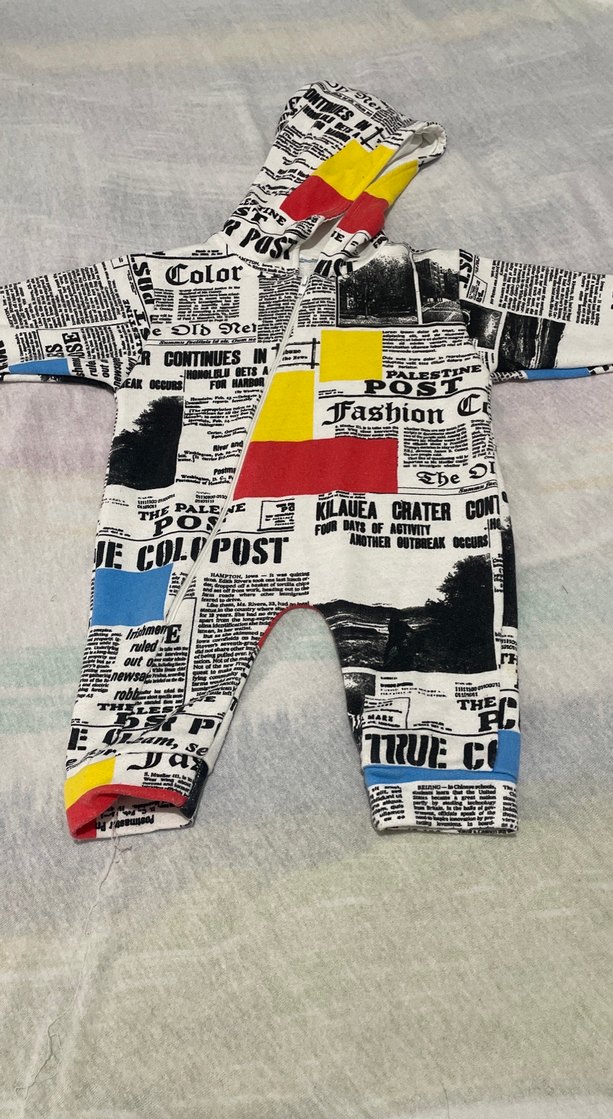 Renkli Baskılı Erkek Bebek Tulum - Görsel 2