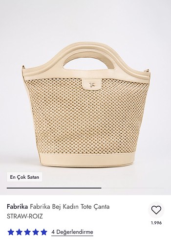 Fabrika Fabrika Bej Kadın Dantelli Tote Çanta