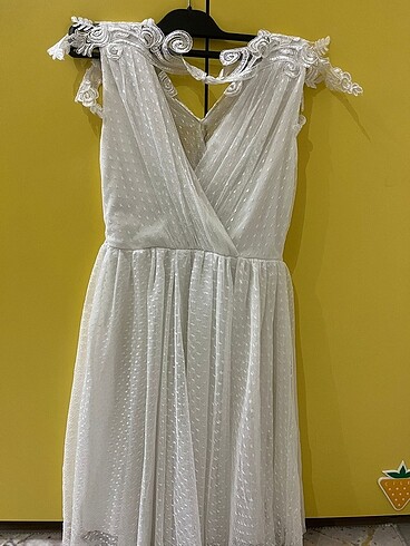 Tüllü Nikah Nişan Düğün Mezuniyet Elbisesi - Görsel 2