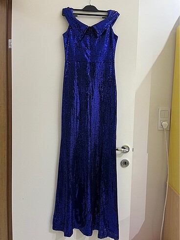 Gece Mavisi Pullu Abiye - Görsel 4