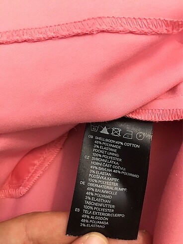 xs Beden pembe Renk H&M Pembe Mini Etek