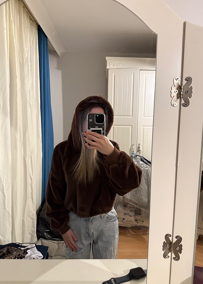 Bershka Peluş Sweatshirt - Görsel 5