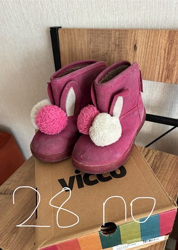 Kız Çocuk Pembe Kürklü Bot - Görsel 6