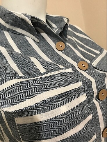 Boydan yazlık gömlek elbise - Görsel 3