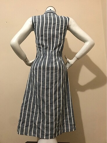 Boydan yazlık gömlek elbise - Görsel 4