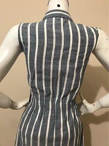 Boydan yazlık gömlek elbise - Görsel 5