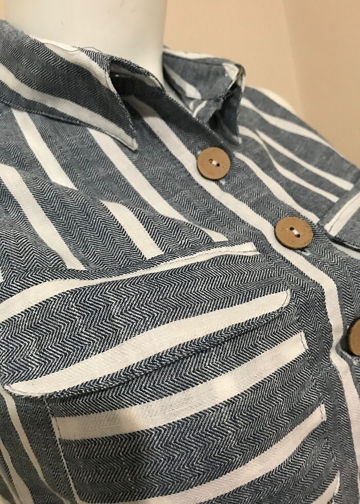 Boydan yazlık gömlek elbise - Görsel 3