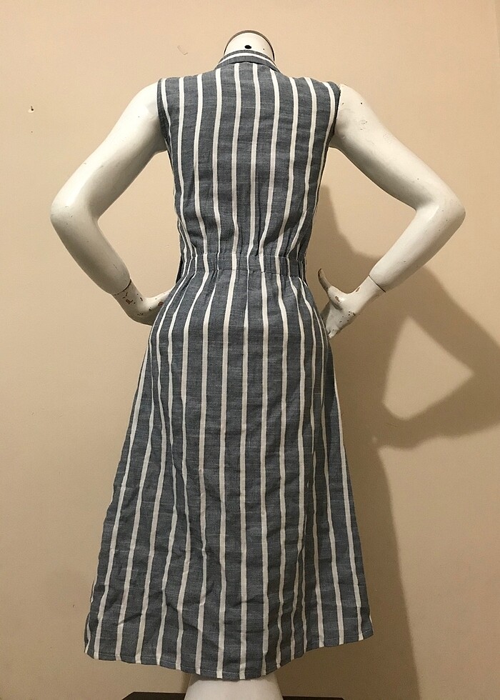 Boydan yazlık gömlek elbise - Görsel 4