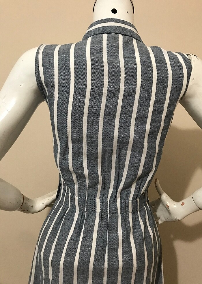 Boydan yazlık gömlek elbise - Görsel 5