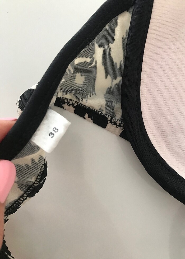 Bikini üst leopar desen - Görsel 4