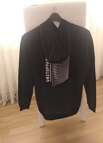 12-13 Yaş Beden siyah Renk LCW Waikiki erkek kapşonlu sweatshirt