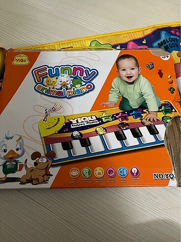 Işıklı müzikli oyun halısı piyano