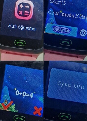 Beden pembe Renk Noriyen cocuk akilli saat