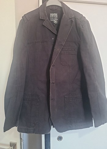 LC Waikiki Kahverengi Denim Düğmeli Erkek Ceket