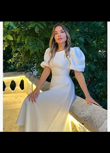 l Beden Beyaz Nikah Elbisesi