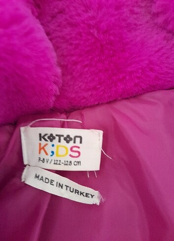 Koton Koton marka 7/8 yas peluş kürk kaban 