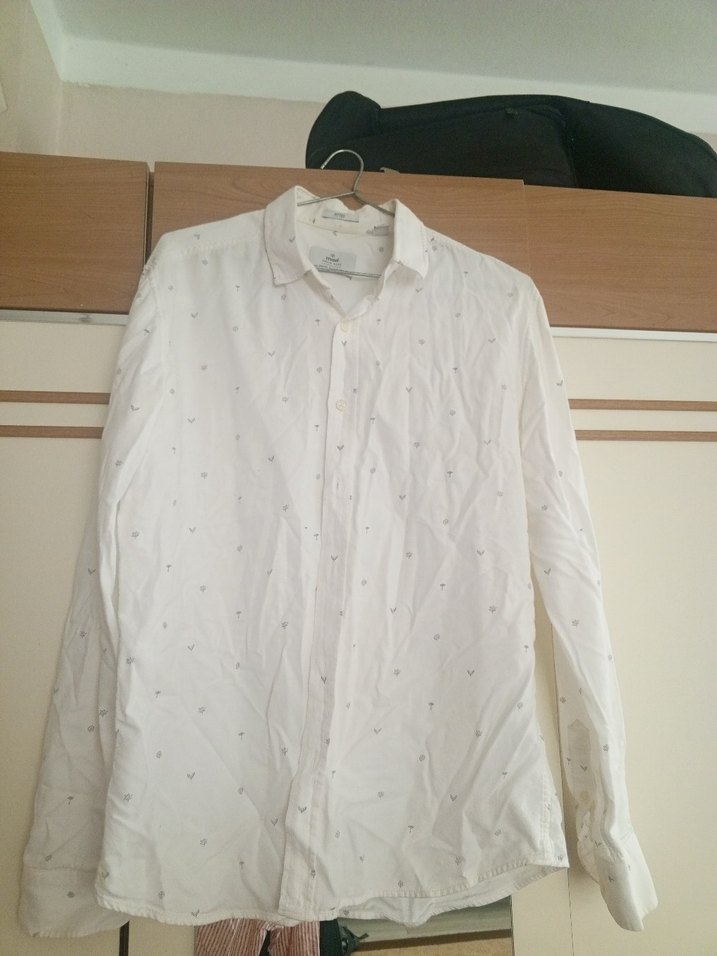 Pamuklu Beyaz Erkek Gömlek - Görsel 3