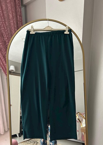 Kadın Yeşil Nakışlı Midi Takım - Görsel 5