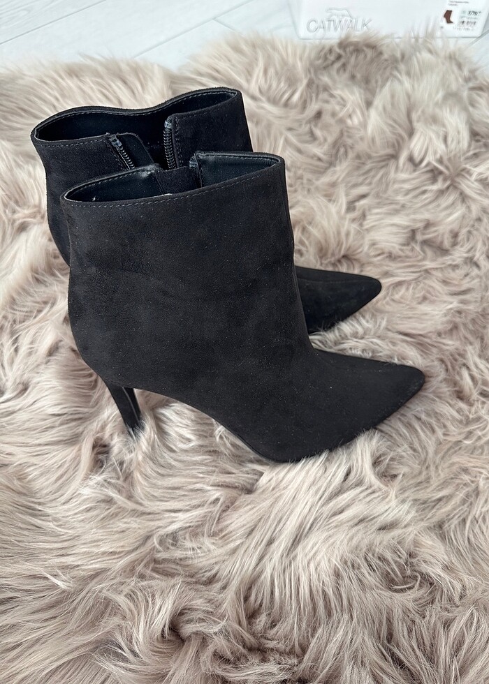 Süet ince topuklu bot - Görsel 2