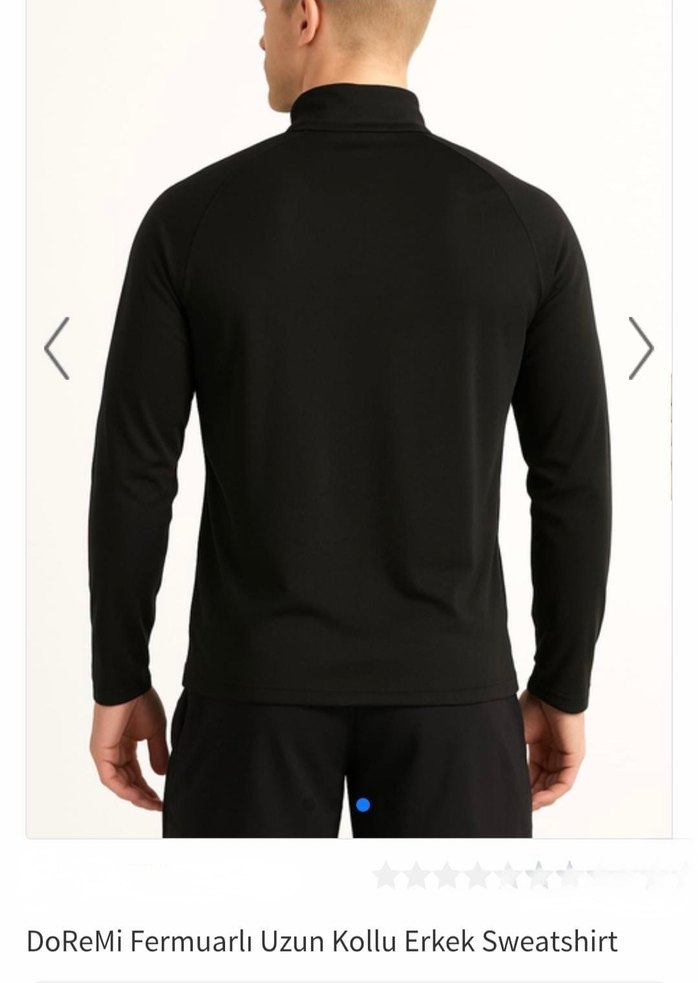 DoReMi Fermuarlı Siyah Erkek Sweatshirt - Görsel 2