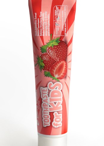 Çilek Aromalı Çocuk Diş Macunu - Görsel 2