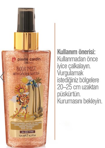  PierreCardin BodyMist-AltınSimli Vücut Spreyi-125 ml - Görsel 5