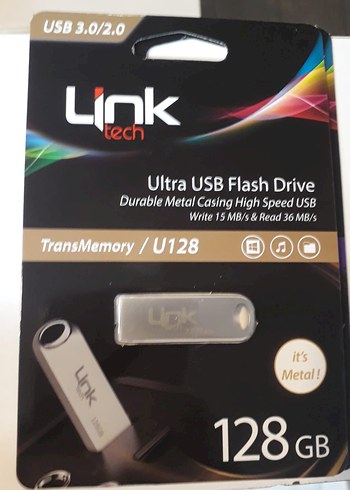 Link Tech 128 GB USB 3.0 Metal Flash Bellek