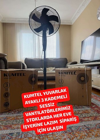 Beden Kumtel Siyah Ayarlanabilir yuvarlak ayaklı Vantilatör