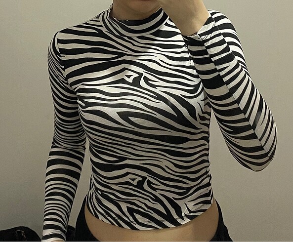 Diğer zebra desen bluz