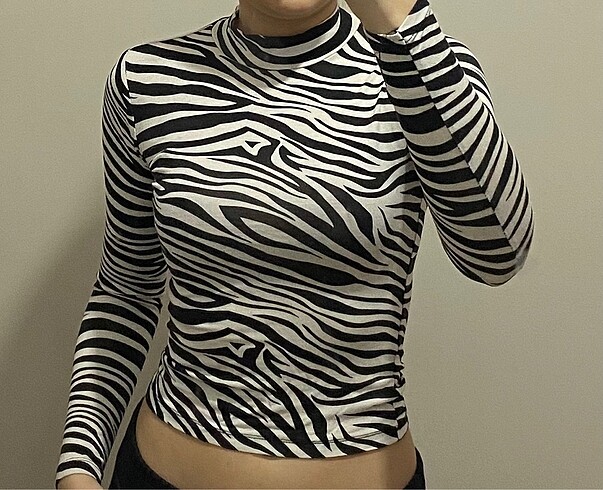 s Beden çeşitli Renk zebra desen bluz
